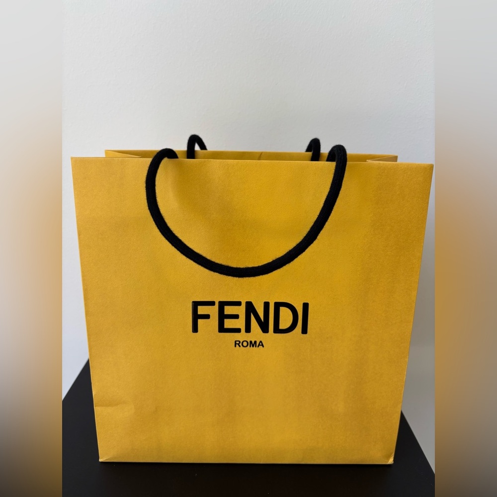Fendi Yellow Shopping Bag